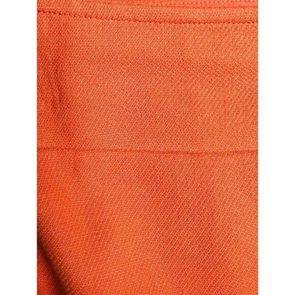Ann Taylor Womens Size 4 Lined Pencil Skirt Textured Knit Orange - Picture 9 of 10